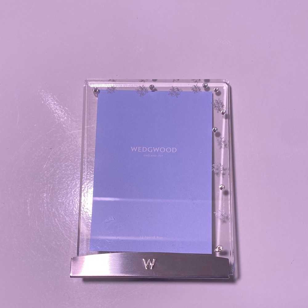 Wedgwood Frame with Charming Etched Border, New in Box, Never Used